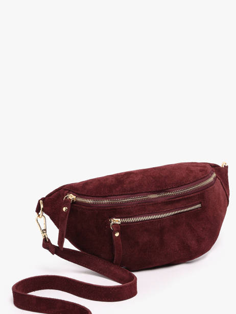 Belt Bag Leather Milano Red velvet VE24119O other view 2
