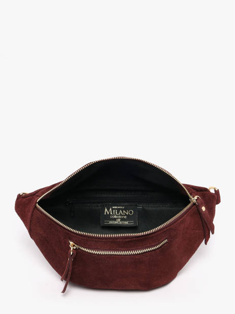 Belt Bag Leather Milano Red velvet VE24119O other view 3