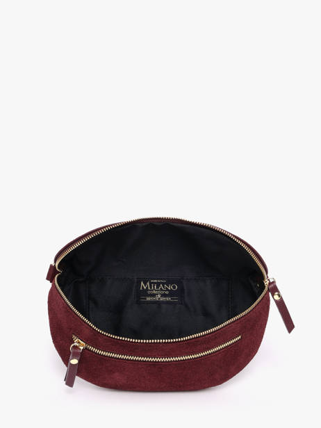 Belt Bag Leather Milano Red velvet caviar VC24111 other view 3