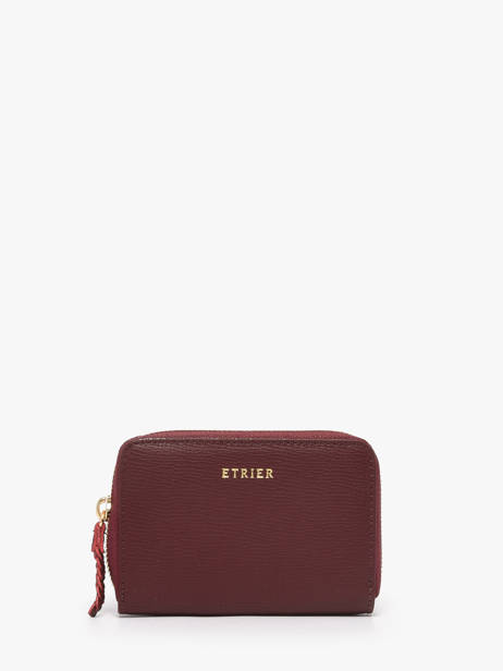 Wallet Torsade Leather Etrier Red torsade ETOS096M