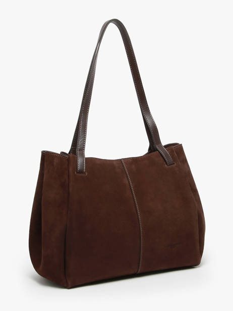 Shoulder Bag Suede Leather Lancaster Brown suede 58 other view 2