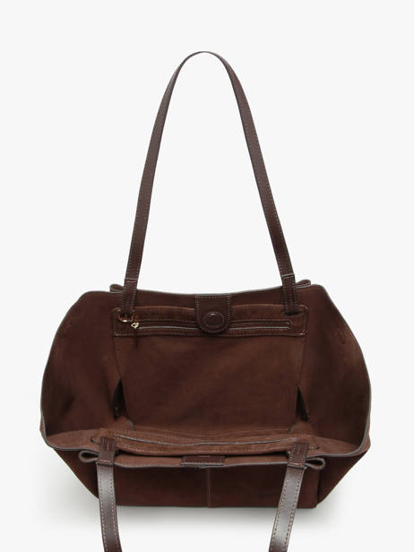 Shoulder Bag Suede Leather Lancaster Brown suede 58 other view 3