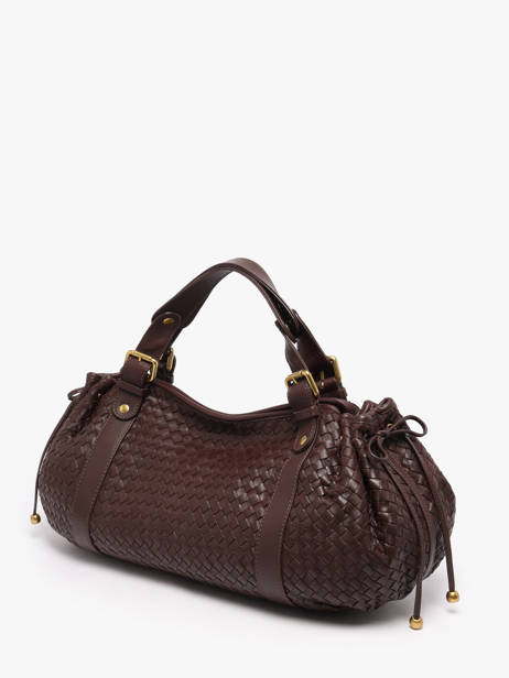 Shoulder Bag Tresse Leather Gerard darel Brown tresse DES01478 other view 2