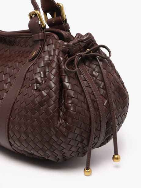 Shoulder Bag Tresse Leather Gerard darel Brown tresse DES01478 other view 3