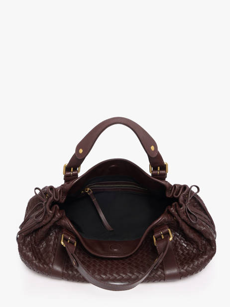 Shoulder Bag Tresse Leather Gerard darel Brown tresse DES01478 other view 4