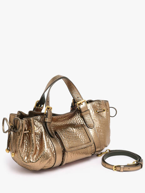 Satchel Bubble Leather Gerard darel Gold bubble DES67429 other view 2