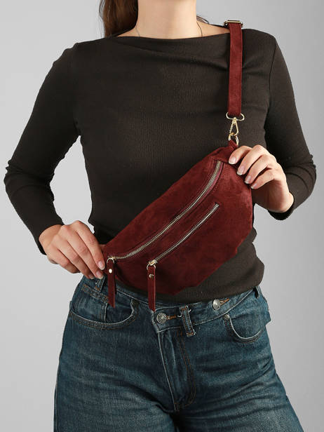 Belt Bag Leather Milano Red velvet VE24119O other view 1