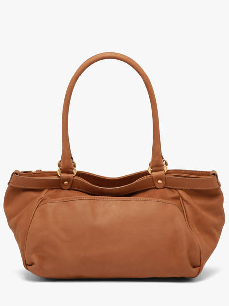 Large Leather Lune Shoulder Bag Nubuck Leather Vanessa bruno Brown lune 3V40921 other view 5