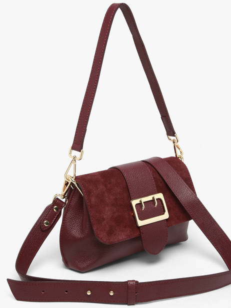 Satchel Velvet Caviar Leather Milano Red velvet caviar VC25114 other view 1