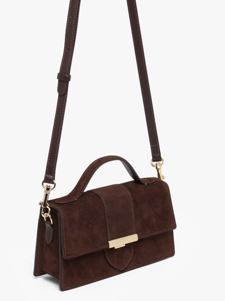 Sac Bandoulière Suede Ily Cuir Lancaster Marron suede ily 10 vue secondaire 2