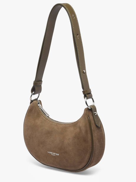 Shoulder Bag Suede Leather Lancaster Green suede 81 other view 2
