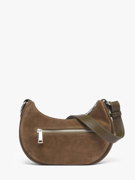 Shoulder Bag Suede Leather Lancaster Green suede 81 other view 4