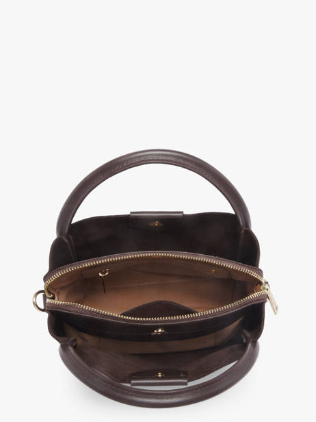 Sac Porté Main Suede Ida Cuir Lancaster Marron suede ida 100 vue secondaire 3