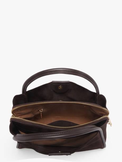 Sac Porté Main Suede Ida Cuir Lancaster Marron suede ida 101 vue secondaire 3