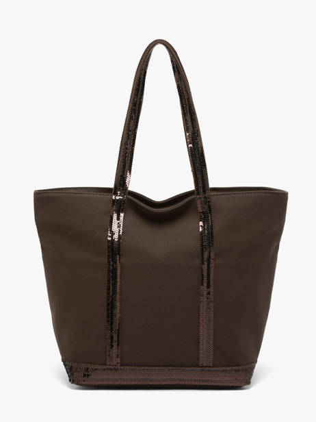 Satchel Cabas Cotton Vanessa bruno Brown cabas 1V40378 other view 5