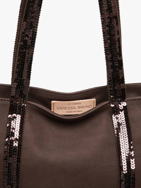 Satchel Cabas Cuir Leather Vanessa bruno Brown cabas cuir 8V40378 other view 3