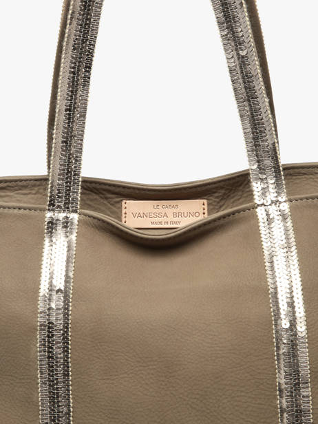 Shoulder Bag Cabas Cuir Leather Vanessa bruno Green cabas cuir 8V40409 other view 3