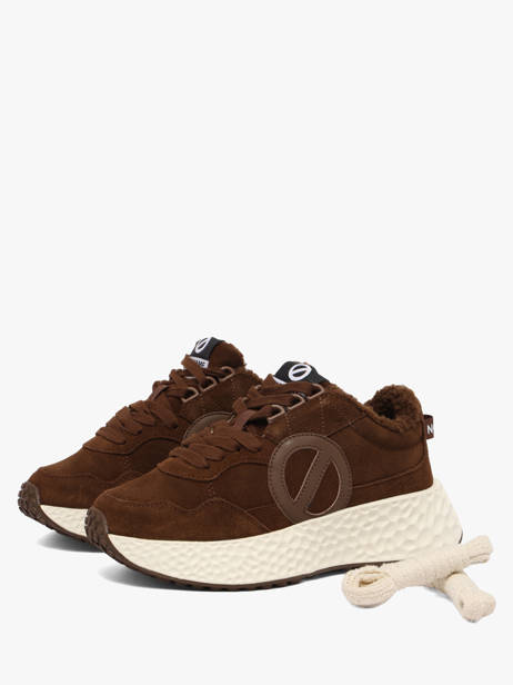 Platform Sneakers In Leather No name Green women NNVESC04 other view 1