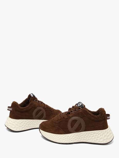 Platform Sneakers In Leather No name Green women NNVESC04 other view 2
