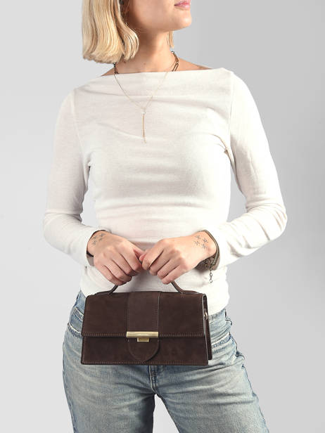 Sac Bandoulière Suede Ily Cuir Lancaster Marron suede ily 10 vue secondaire 1