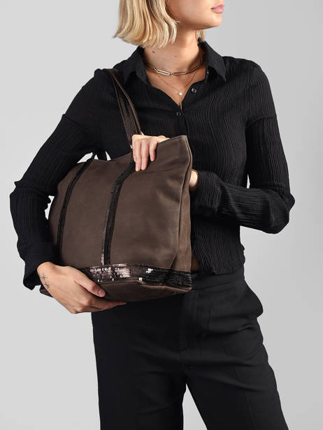 Satchel Cabas Cuir Leather Vanessa bruno Brown cabas cuir 8V40378 other view 1