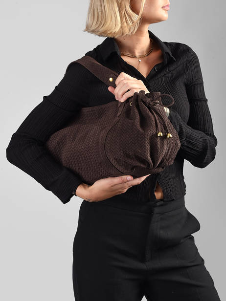 Shoulder Bag Studio Leather Gerard darel Brown studio DES01477 other view 1