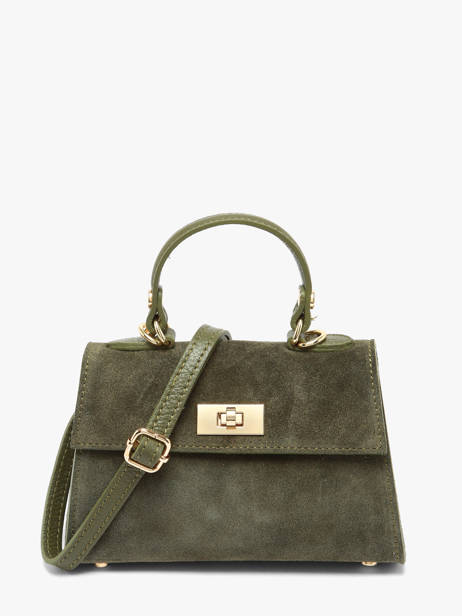 Shoulder Bag Velvet Caviar Leather Milano Green velvet caviar VC25116