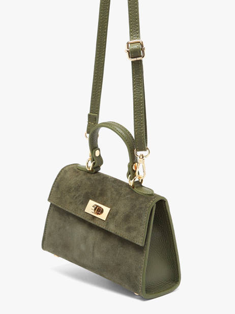 Shoulder Bag Velvet Caviar Leather Milano Green velvet caviar VC25116 other view 1