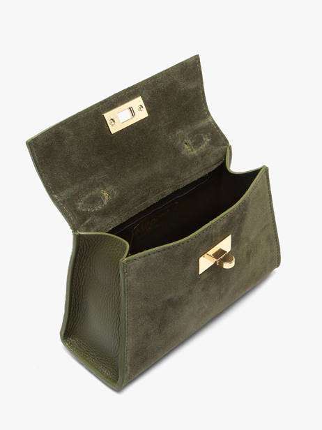 Shoulder Bag Velvet Caviar Leather Milano Green velvet caviar VC25116 other view 2