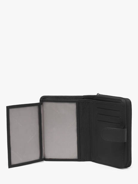 Wallet Leather Hexagona Black confort 461063R other view 2