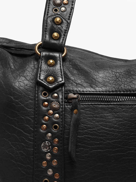 Sac Porté épaule Brooklyn Cuir Basilic pepper Noir brooklyn BBRO04 vue secondaire 2