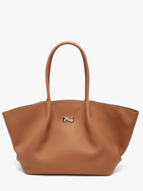 Leather Galatée Xl Shoulder Bag Nathan baume Brown nymphea 7