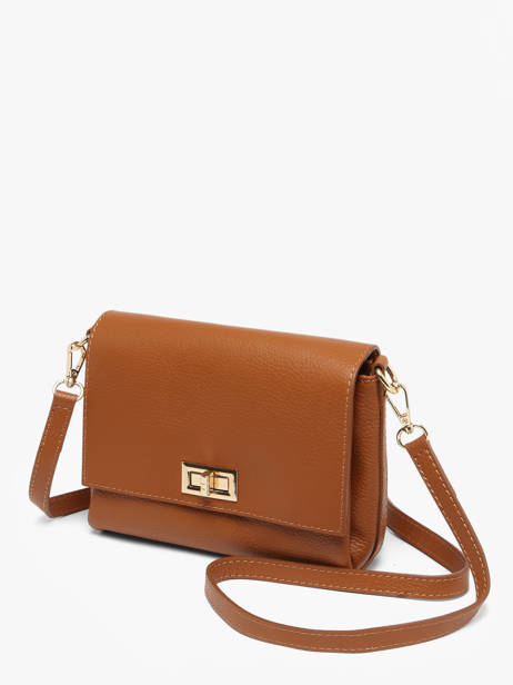 Sac Bandoulière Caviar Cuir Milano Marron caviar CA24061O vue secondaire 1