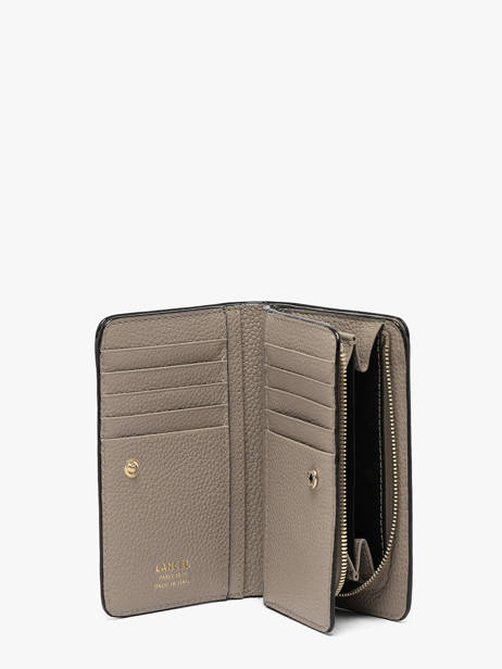 Compact Leather Ninon Zip Wallet Lancel Beige ninon A11123 other view 1