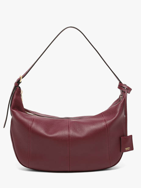 Large Leather Victoire Hobo Bag Lancel Violet victoire A13994