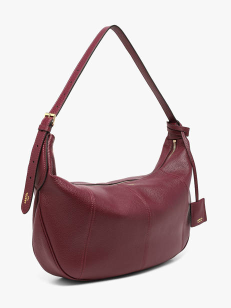 Large Leather Victoire Hobo Bag Lancel Violet victoire A13994 other view 1