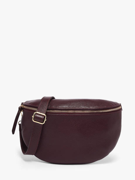 Sac Banane Cuir Milano Rouge caviar CA21123O