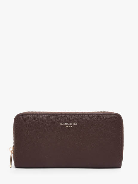 Wallet David jones Brown saffiano P160510B