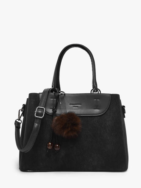 Satchel Suede Gallantry Black suede 6