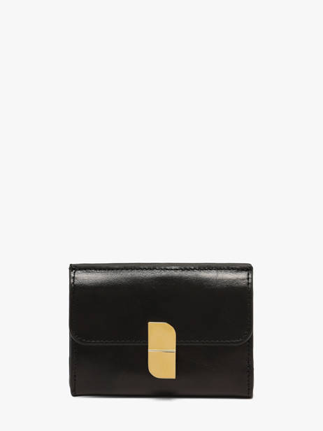 Wallet Leather Nat et nin Black vintage JOA