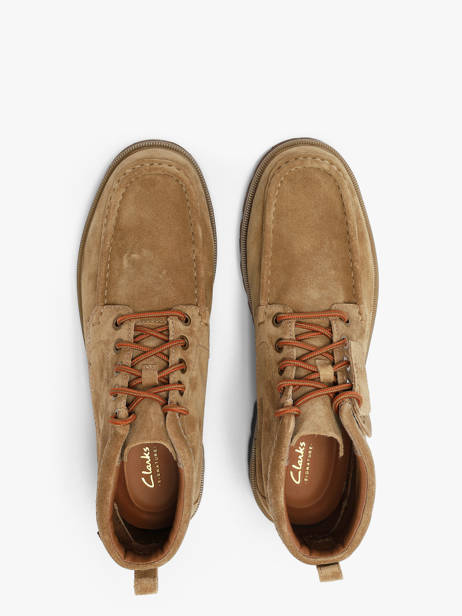 Boots In Leather Clarks Beige men 26320158 other view 3