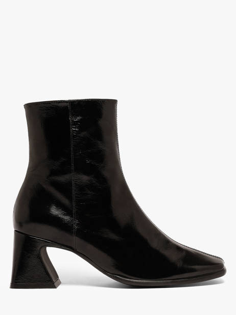 Heeled Boots In Leather Angel alarcon Black women 507N