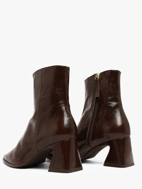 Heeled Boots In Leather Angel alarcon Brown women 507N other view 2