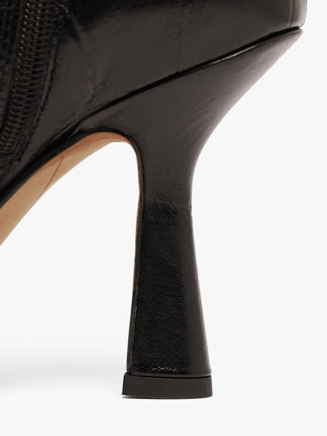 Stiletto Heel Boots In Leather Angel alarcon Black women 539F other view 3
