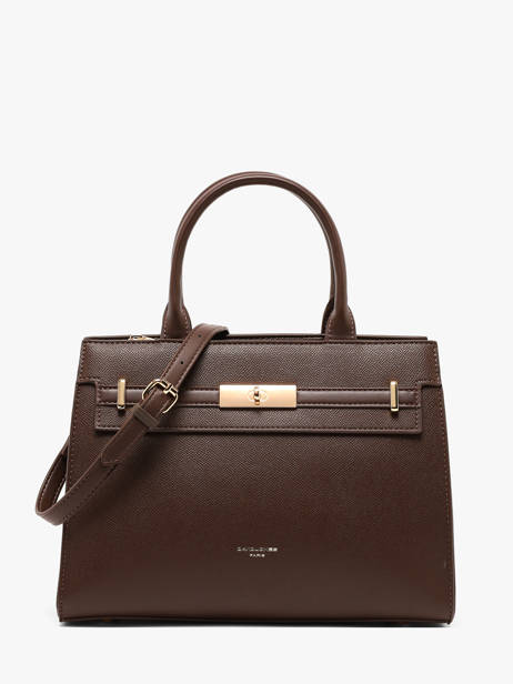 Sac Porté Main Saffiano David jones Marron saffiano CM8609