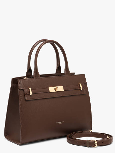 Sac Porté Main Saffiano David jones Marron saffiano CM8609 vue secondaire 2