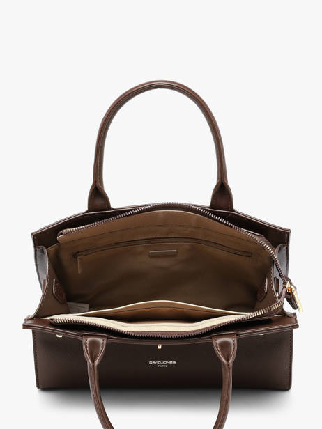Sac Porté Main Saffiano David jones Marron saffiano CM8609 vue secondaire 3