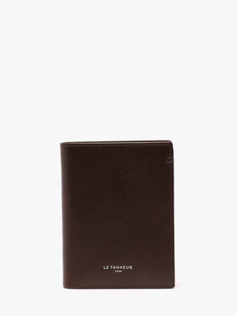 Portefeuille Cuir Le tanneur Marron lucien huile THHU3301