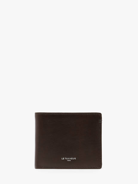 Portefeuille Cuir Le tanneur Marron lucien huile THHU3350