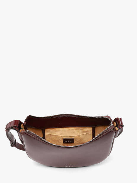 Sac Bandoulière Lune Cuir Nat et nin Rouge vintage LUNE vue secondaire 4